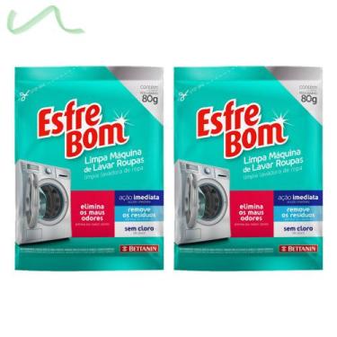 Imagem de 2 Limpa Máquina Lavar Roupa Esfrebom Bettanin Remove Resíduo - Betanin