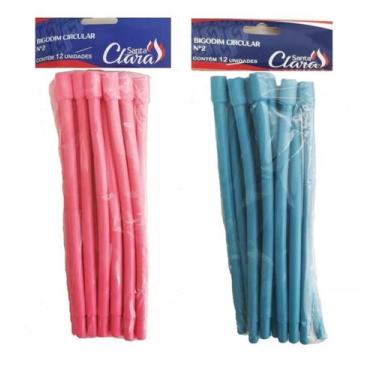 Imagem de Bigodim Bigudinho Circular Nº2 Kit 12 Unidades Santa Clara, Nº2
