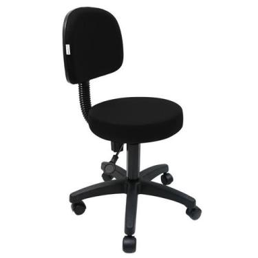 Imagem de Mocho de Estetica Nice - Base Preta - Maiart, Preto