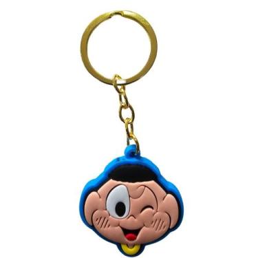 Imagem de Chaveiro Borracha Rosto Cascão Azul - Turma Da Mônica - Taimes