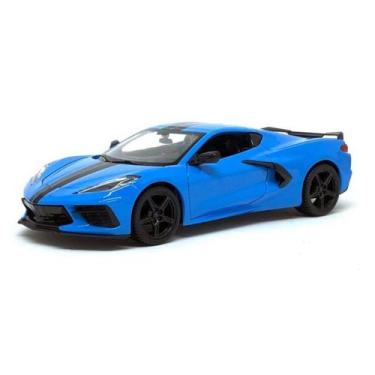 Imagem de Miniatura Chevy Corvette Stingray Z51 2020 Azul Maisto 1/24