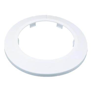 Imagem de Indprod Encaixe 7,3 cm de diâmetro externo flange de água cobertura de tubo de água decoração cobertura de tubo branco radiador PP plástico 75mm colar de escudo para decoração de tubo de parede 2 peças