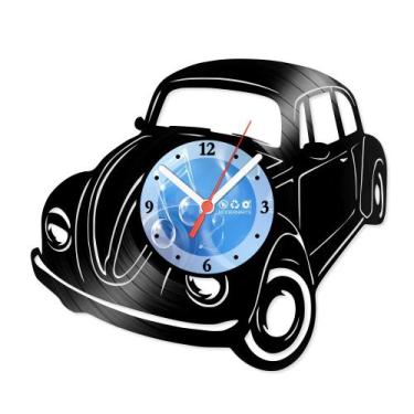 Imagem de Relógio De Parede Disco Vinil Carros - Fusca - VCA-007 - Modernarte