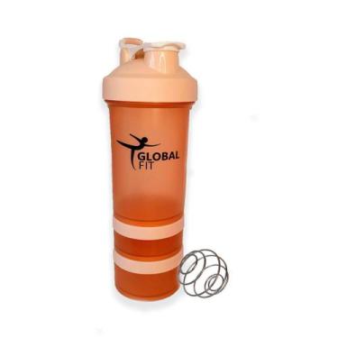 Imagem de Coqueteleira Academia Shaker - 600ml - Global Fit, Laranja