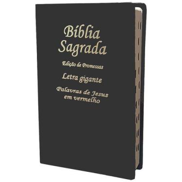 Imagem de Bíblia Sagrada Letra Gigante Com Harpa Preta - Crisão