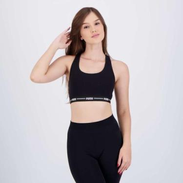 Imagem de Top Nadador Puma Feminino Preto, G