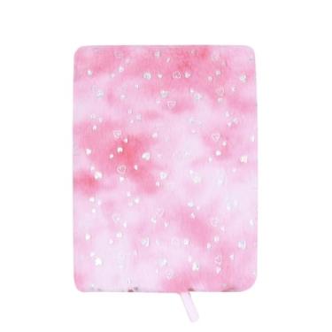 Imagem de BOLLEY JOSS Caderno estrelado de pelúcia diário felpudo para meninas adolescentes bloco de escrita A5 forrado com 160 páginas