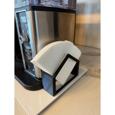 Imagem de DAM Merch Suporte de filtro de café compatível com Hario V60 01 02 e 03 (preto)