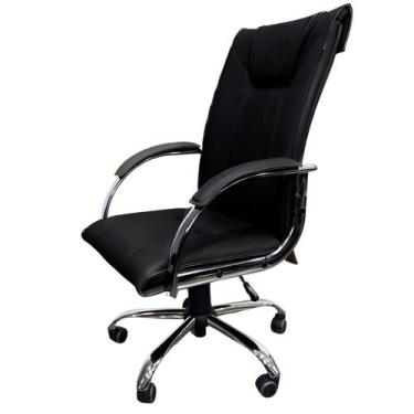 Imagem de Cadeira Escritório Presidente Estofada material sintético Luxury - Via