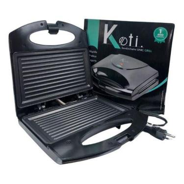 Imagem de Sanduicheira Misteira Grill Unic Koti Preta 110v 220v, Preto, 110V