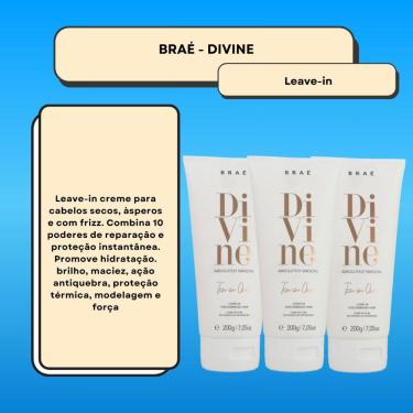 Imagem de Braé Divine Ten in One 10 in 1 Kit 3 Leave-in 200g