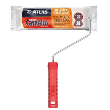 Imagem de Rolo de Pintura de Lã de Carneiro Atlas 15 cm