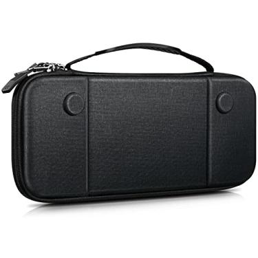 Imagem de FINTIE Estojo De Transporte Fino Para Steam Deck Oled (2023) / Lcd (2022), [Ajuste Fino] Bolsa Armazenamento Viagem Protetora À Prova Choque Com 16 Cartuchos Jogos, Preto