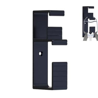 Imagem de Babyfond 1 Peça De Suporte Para Mangueira Cpap, Metal Anti-Soltura Cama, Tubo Gancho Com 2 Ganchos, Máscara, E Tubo, - Preto