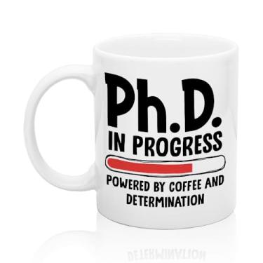 Imagem de XQLZY Caneca de café PhD In Progress, xícara de chá criativa de graduação, presentes de formatura para futuros doutorados, estudantes de pós-graduação, presentes para estudantes de doutorado