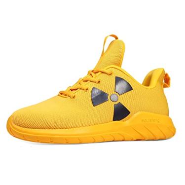 Imagem de Tênis de corrida Soulsfeng masculino, leve, moderno, estiloso, esportivo, para treino, academia, jogar tênis, caminhada, tamanho 35 a 50, Laranja, 40