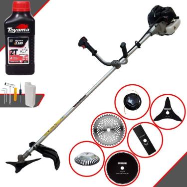 Imagem de Podador de Grama Multifuncional Anmax CG430-B À Gasolina 43cc 1,7HP de Potência 12.000rpm Motor 2T Roçadeira Completa 6 Em 1 + ÓLEO TOYAMA FG50