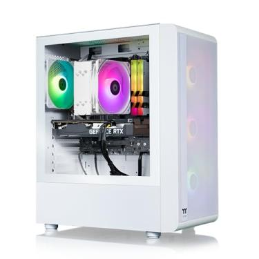 Imagem de Thermaltake LCGS Quartz i1460 Gaming Desktop (Intel Core™ i5-14400F, ToughRam DDR4 3600Mhz 16GB RGB Memory, NVIDIA GeForce® RTX 5060, 1TB NVMe M.2, WiFi, Windows 11) S2QT-B760-560-LCS