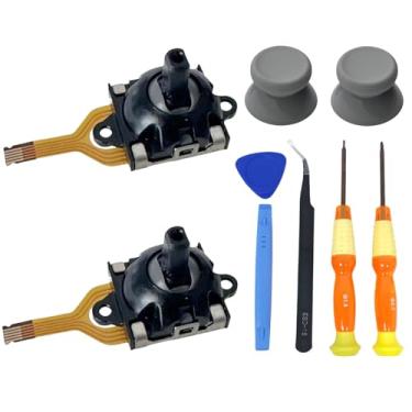 Imagem de Hzxkqmil Replacement Joysticks Module for ASUS ROG Ally Console, Analog Sticks Sensor with Thumbstick Accessories for GPD Win 3 Windows 10 Handheld/Pico VR Controller, Grey