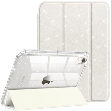 Imagem de Fintie Capa fina para iPad Mini 7 (A17 Pro, 7ª geração) 2024/iPad Mini 6 (6ª geração) 8,3 polegadas - [Suporte de lápis embutido] Capa brilhante à prova de choque com revestimento traseiro