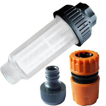 Imagem de Caoncctg Kit de filtro de 3 peças, adequado para limpador de alta pressão Karcher K2-K7 -175 PSI G 3/4 "M roscado, junta de correia