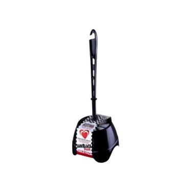 Imagem de Kit 2 Escova Sanitária c/ Pote Preta Saniblack Plus - Mileva