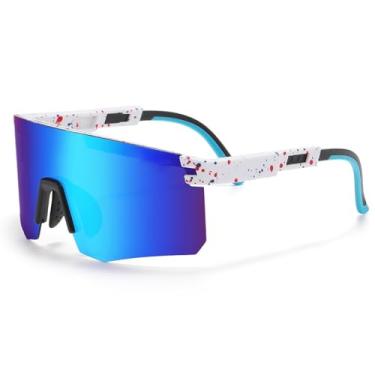 Imagem de QUSBOI Óculos de sol de beisebol polarizados para ciclismo de dois tamanhos para adultos e jovens meninos meninas crianças UV400 óculos esportivos masculinos e femininos, Qaa10, Youth