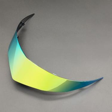 Imagem de YMTSGEQ Spoiler traseiro de capacete de motocicleta TT-Course compatível com KYT TT Course, capacete de substituição Spoiler traseiro decoração de capacete (Revo Deep Gold)