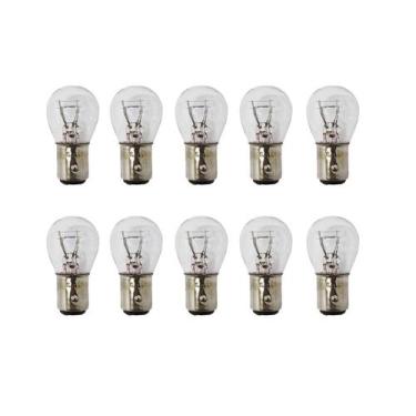 Imagem de Kit com 10 lampadas 2 polos 7528 12v 21w halogena amarela - HELLA