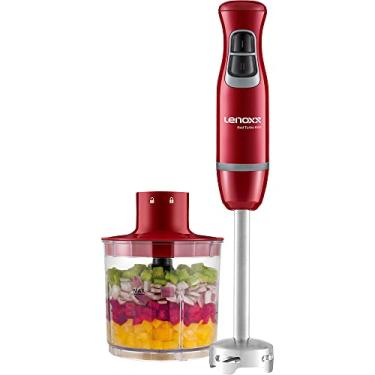 Imagem de Mixer Lenoxx 2 em 1 600w Vermelho/inox 110v PMX405