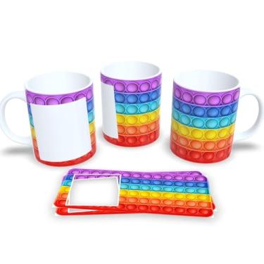 Imagem de Caneca de Porcelana Personalizada Pop It com Foto e Nome (Mod.6)