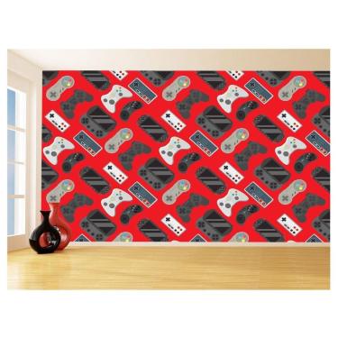 Imagem de Papel De Parede 3D Infantil Controle Game Jogo 3,5M Azs279