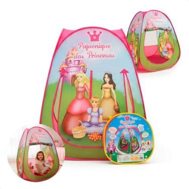 Imagem de Barraca Infantil Princesas Tenda Iglu Cabana Toca Dobrável Rosa - Jham
