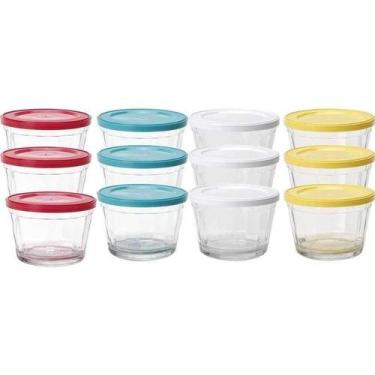 Imagem de Jogo Tigela Pote Americano C/ Tampa 350ml 12 Peças Nadir - NADIR FIGUE