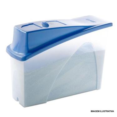 Imagem de Porta sabão em pó até 1kg em polipropileno com tampa Azul - Toda casa