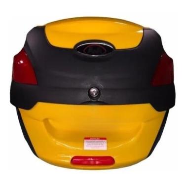 Imagem de Baú Para Moto 41 Litros Original | Com Base Para FixaçãO | Capacidade MéDia(Amarelo)