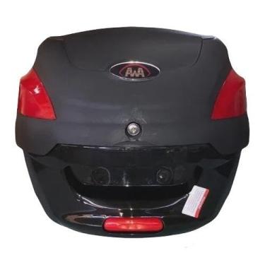 Imagem de Baú Para Moto 41 Litros Original | Com Base Para FixaçãO | Capacidade MéDia(Preto Comum)