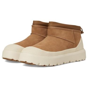 Imagem de UGG Bota masculina Cl Ultra Mini Weather híbrida moderna, Castanho/Branco, 36