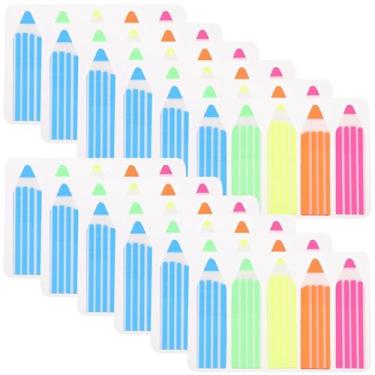 Imagem de Housoutil 1200 peças de abas adesivas para leitura de livros, marcadores de frases aderentes, tiras de destaque, marcadores de página para material de escritório escolar