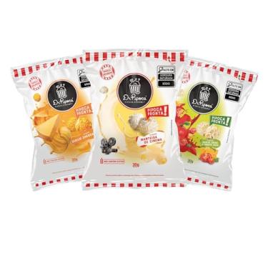 Imagem de Combo de Pipocas Salgadas C/ 15 Unid. - Manteiga, Cheddar e Pizza