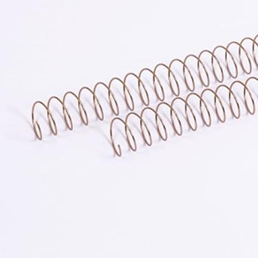 Imagem de Craftelier - Kit de 2 espirais para encadernar álbuns, cadernos ou agendas, ideal para projetos de scrapbooking e trabalhos manuais, Ø 2,54 cm (1 polegadas), comprimento 30,5 cm (12") - cor dourado