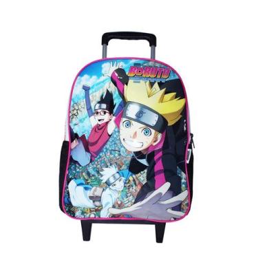 Imagem de Mochila Naruto Boruto Rodinhas Oficial Masculina Grande Top - Luxcel