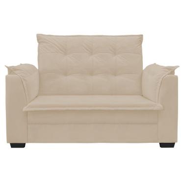 Imagem de Sofá 2 Lugares Confortável Luxo 1,40m Marrocos Bellamado Bege