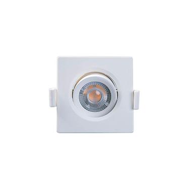 Imagem de Spot De Led Taschibra Alltop Mr11 Quadrado 3w Bivolt 3000k Luz Amarela