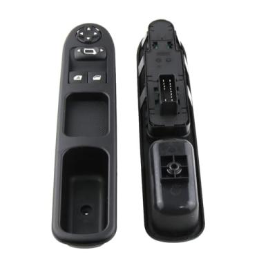 Imagem de Botão do interruptor de controle do vidro elétrico dianteiro esquerdo (lado do motorista) para Peugeot 207 6554.QC 6554QC (direção à direita)