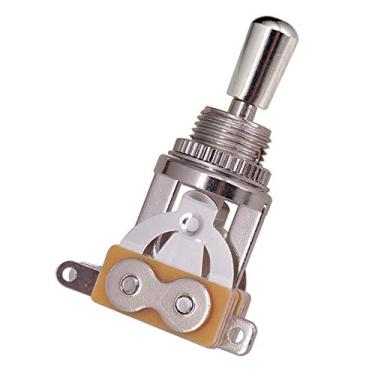 Imagem de Interruptor Toggle para Guitarra de Curto Percurso 3 Vias Seletor Captador com Chapéu Latão Compatível Guitarras Elétricas Gibson Les Paul LP SG