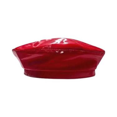 Imagem de Boina Feminina De Couro PU Brilhante Estilo Francês Artista Pintor Cas