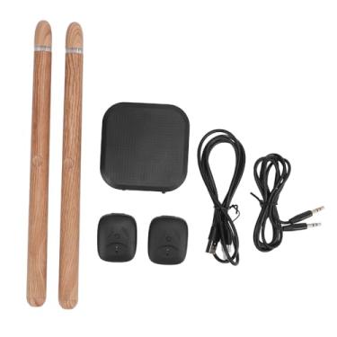 Imagem de Jiawu Conjunto de Bateria Eletrônica Virtual, Conjunto de Bateria de Ar de Baquetas Elétricas, Tambor de Ar Com Pedais de Baqueta, Máquina de de Elétrica para