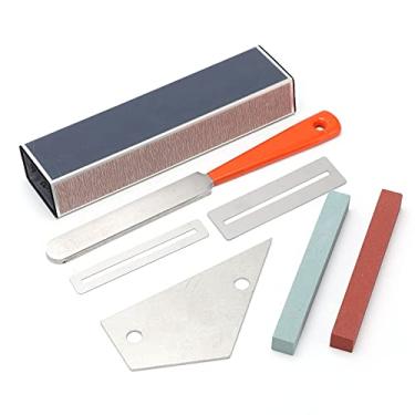 Imagem de Cryfokt Kit de Ferramentas Luthier para Guitarra, Nivelamento Profissional de Polimento para Reparo de Guitarra, Protetores de Dedo para Instrumentos Musicais, Acessórios