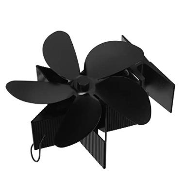 Imagem de Acouto 5- Ventilador de Fogão a Lenha Movido a Calor - Ventilador de Circulação de Lareira Não Elétrica de Partida Automática, Seguro e Design Em